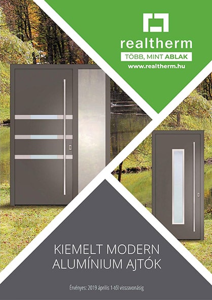 Kiemelt modern alumínium ajtók - katalógus